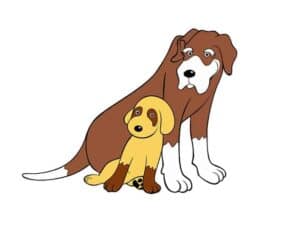Illustration for a dog shelter