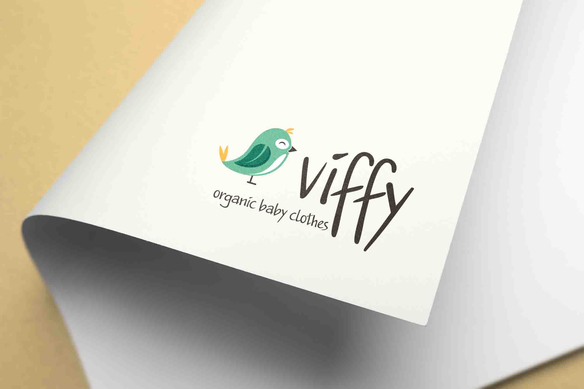 Progettazione-Logo-Viffy-abbigliamento-bambine-e-bambini